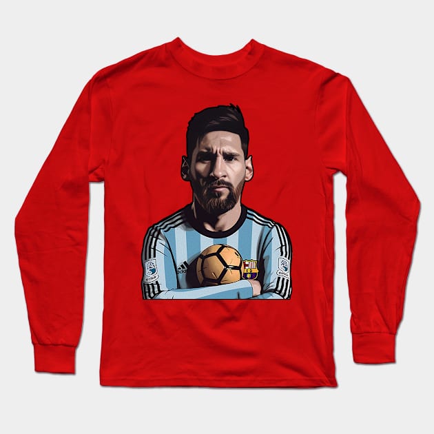 Messi 10 Long Sleeve T-Shirt by KOTYA